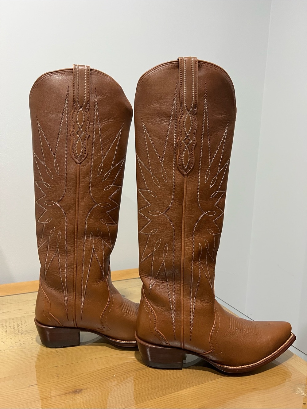 Tecovas Loretta Saddle Brown  Western Heeled Boots Brown US 8